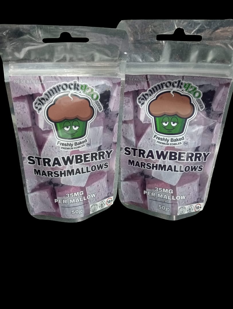 Shamrock strawberry marshmallows(35mg THC per marshmallow)