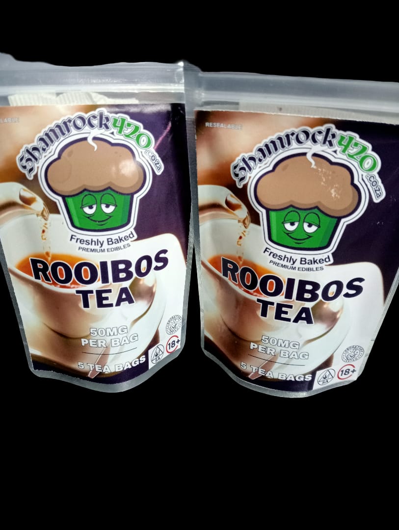 Shamrock infused Rooibos tea(50mg THC per tea bag)