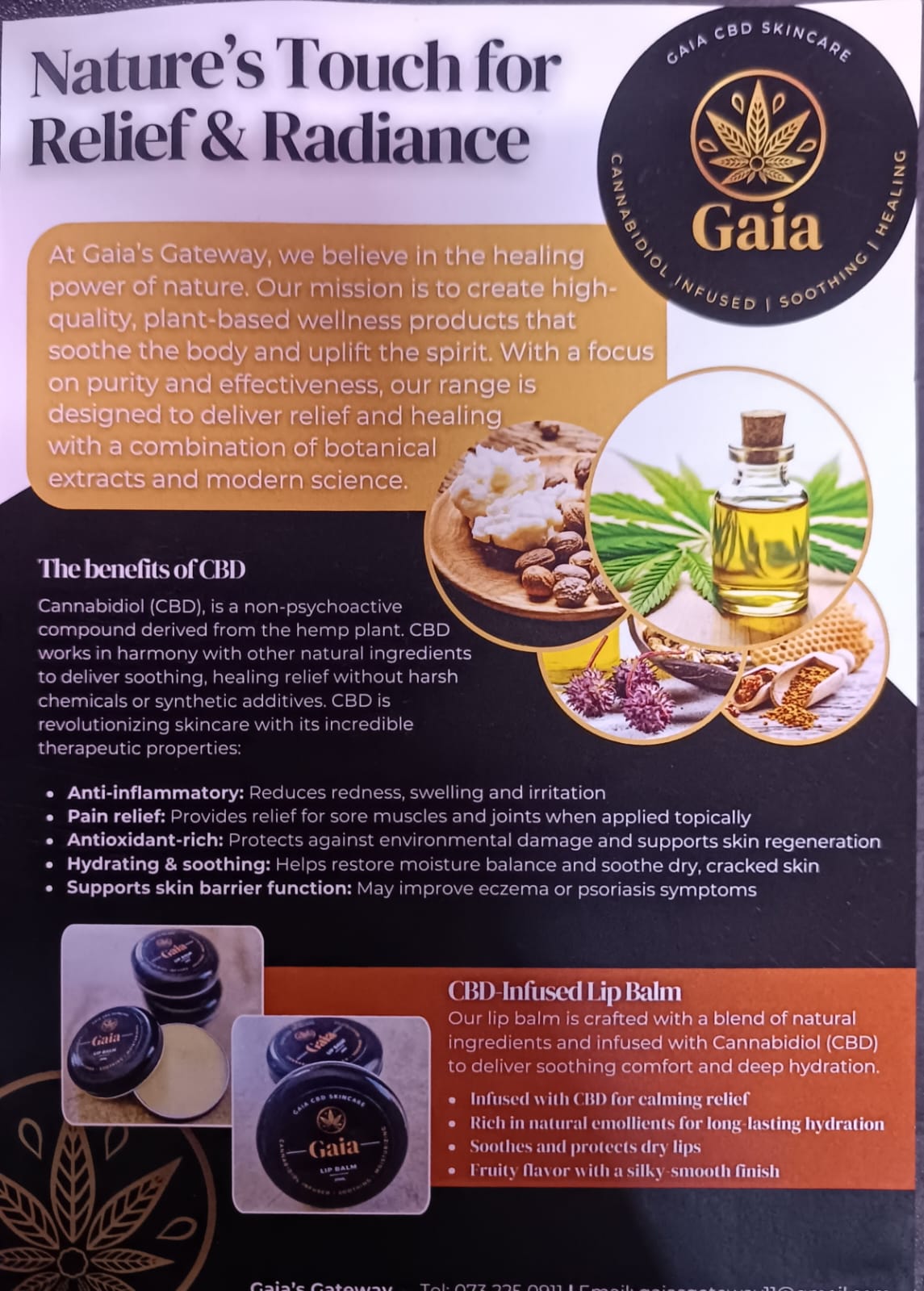 Gaia soothing lip balm