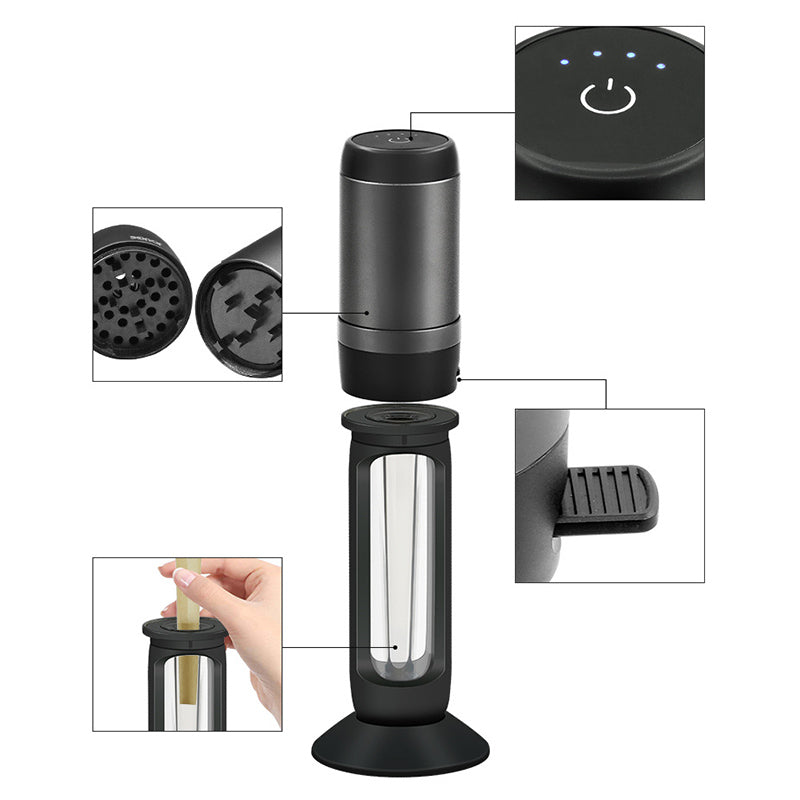Electric cigarette grinder, horn tube, cut tobacco metal cigarette lighter
