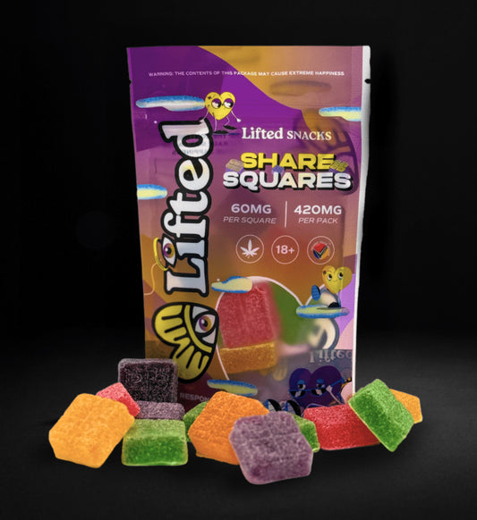 Lifted square gummies 420mg