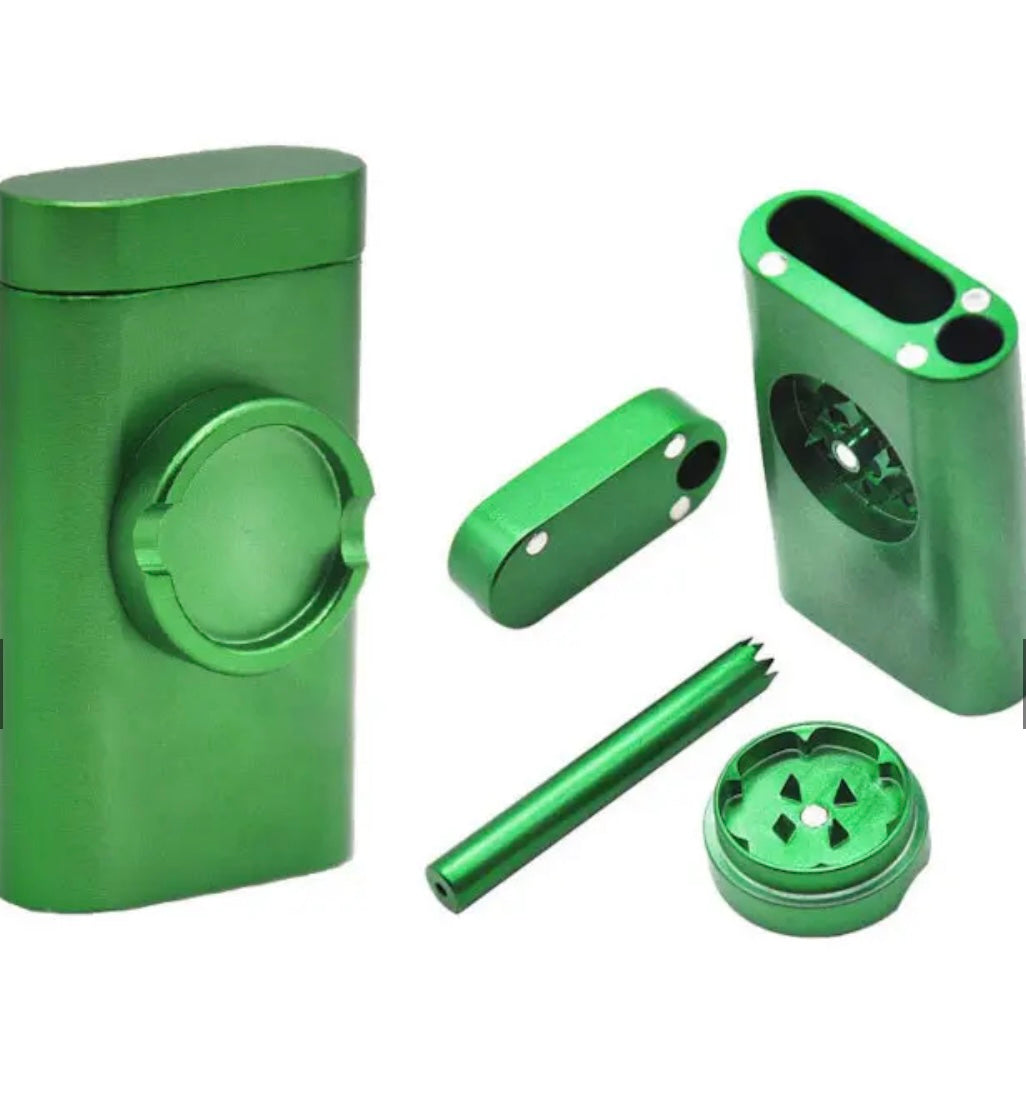 Tobacco Grinder – Metal DugOut w Grinder – Assorted