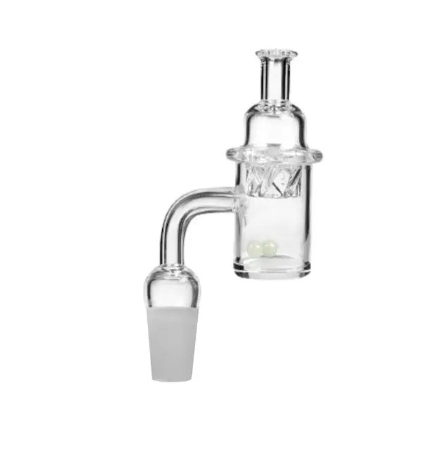 Cyclone Quartz Domeless Nail with Terp Balls Male Banger