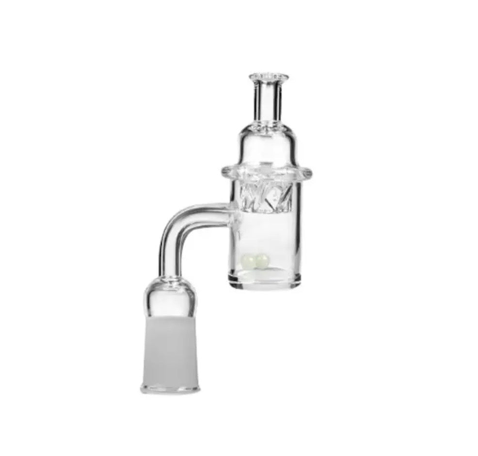 Cyclone Quartz Domeless Nail with Terp Balls Male Banger