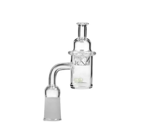 Cyclone Quartz Domeless Nail with Terp Balls Male Banger