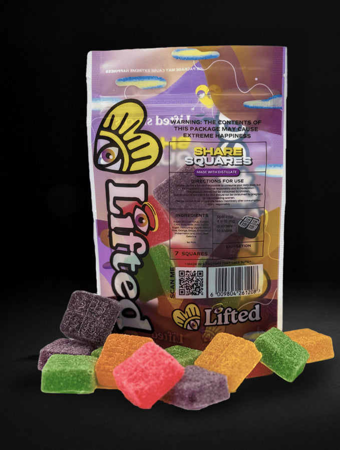 Lifted square gummies 420mg